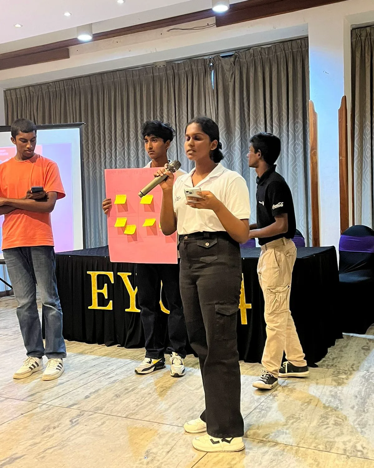 Students presenting their workshop ideas