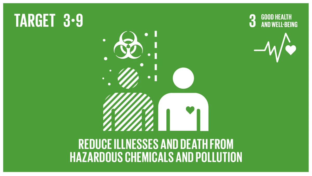 United Nations Sustainable Development Goal Target 3.9 media card