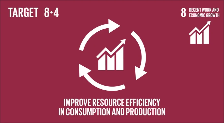 United Nations Sustainable Development Goal Target 8.4, resource efficiency in consumption and production